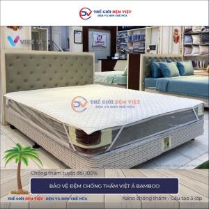 Bảo vệ đệm chống thấm Việt Á bamboo